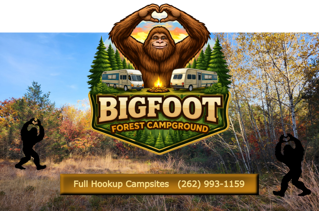 Bigfoot Forest Campground Crivitz WI "upland"